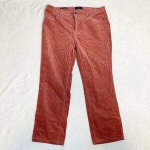 Talbots high waist straight leg stretch corduroy‎ casual career pants